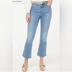 J. Crew Mid-Rise Flare Crop Jeans Size 26 Style #BF848